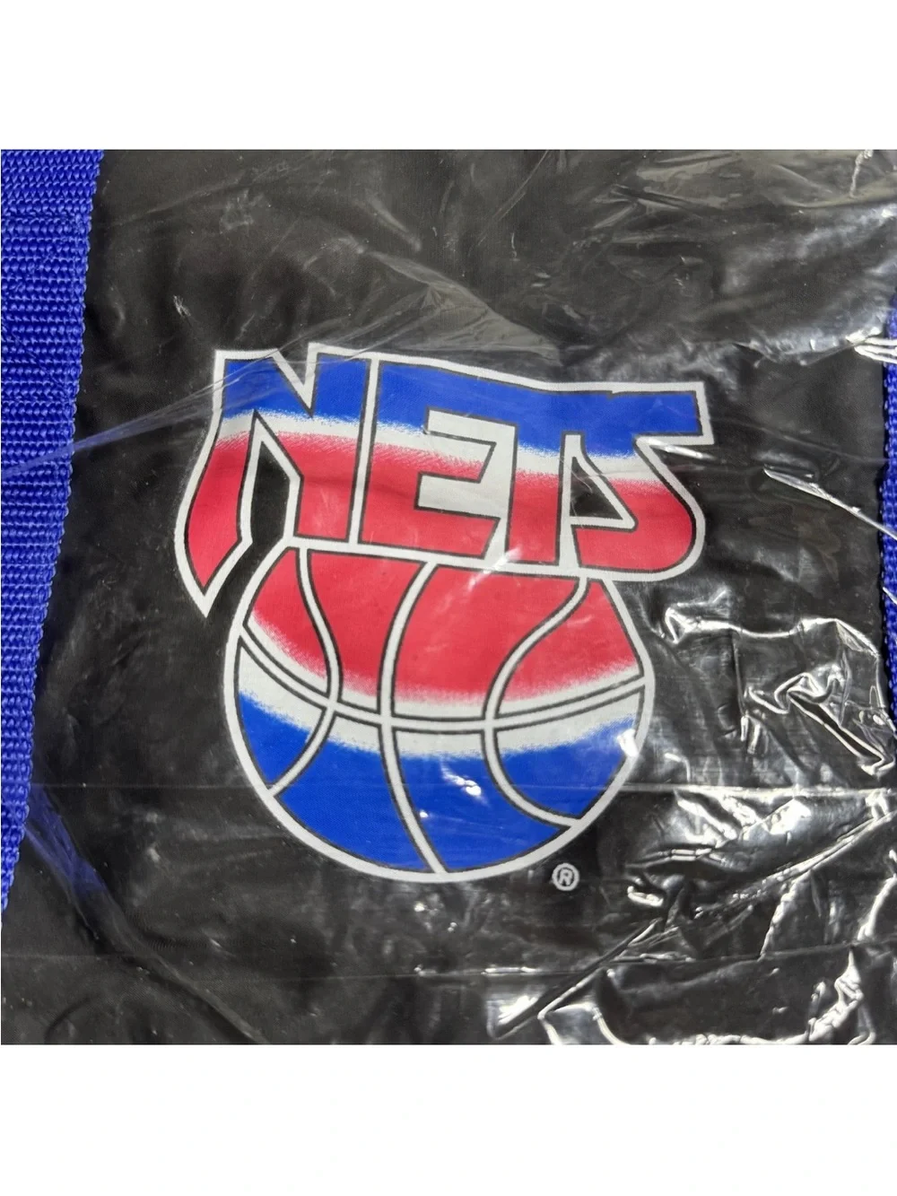 Vintage 90s NBA Brooklyn NJ New Jersey Nets Small Duffel Bag NEW SEALED 16